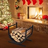 TANGZON Heavy Duty U-Shaped Firewood Rack, Rust-Resistant Log Holder view 9