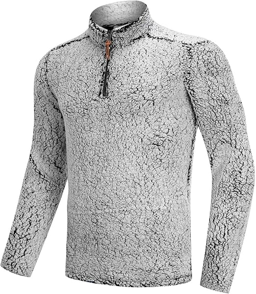 men's fuzzy quarter zip