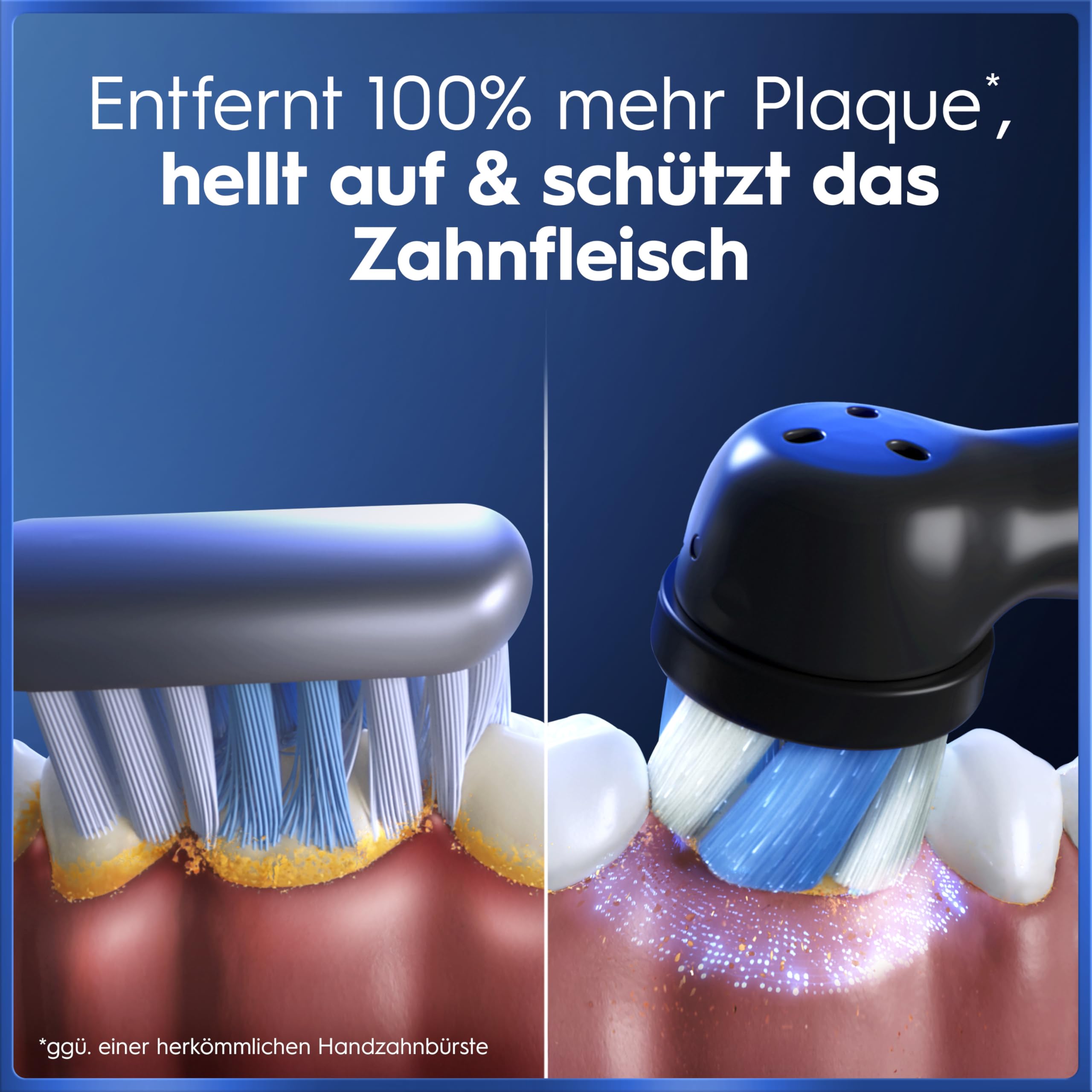 Oral-B iO Series 5 Plus Edition Elektrische Zahnbürste — Electric Toothbrush, Inkl. 3 Aufsteckbürsten und Reise-Etui — 5 Putzmodi für Zahnpflege, Zahnbürste Elektrisch, Designed by Braun, Schwarz 7