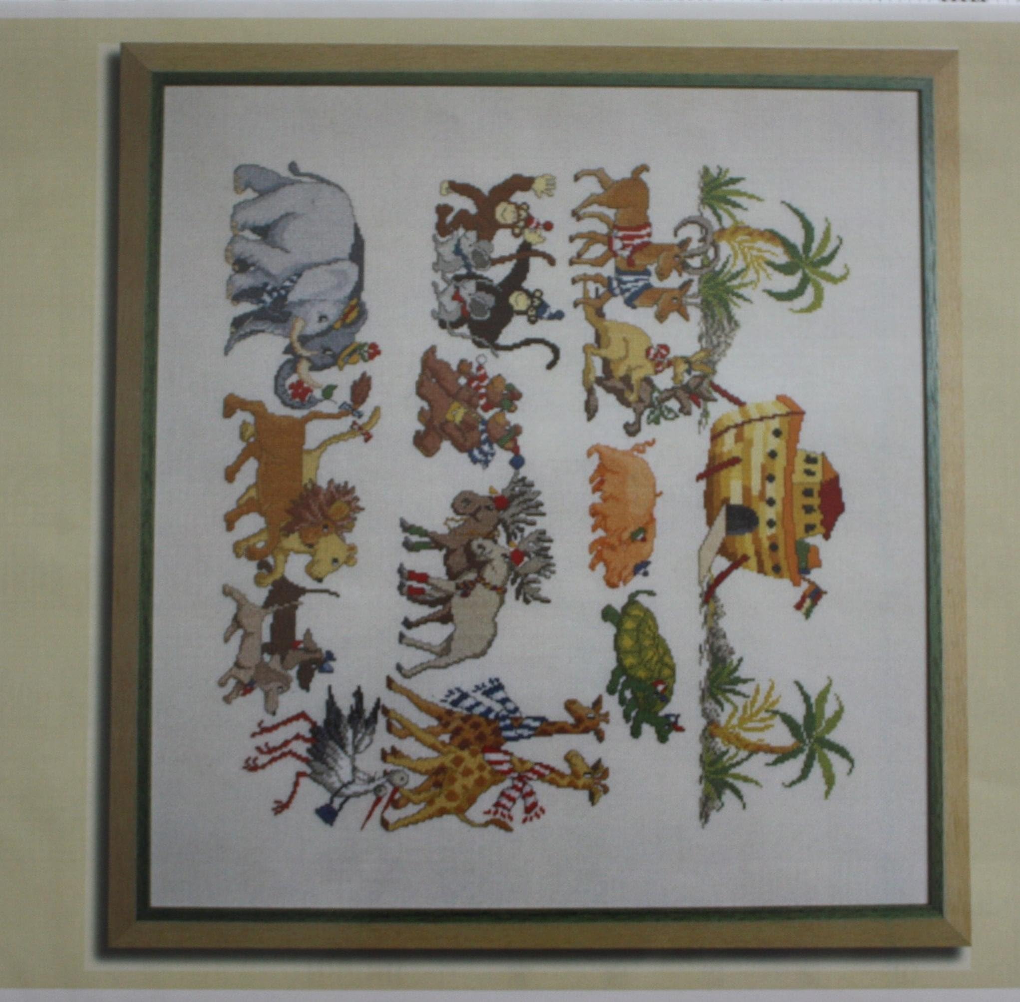 Noah's Ark, Permin of Copenhagen Cross Stitch Chart Danish Art Needlework