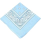 Boolavard 1s, 6s, 9s or 12 Pack Cowboy Bandanas Bandana with Original Paisley Pattern