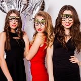 Pejlnd 6Pcs New Year 2026 Party Glasses Gold Black Photo Booth Props Adults view 6