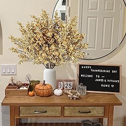 Sggvecsy 15 Pcs Babys Breath Artificial Flowers