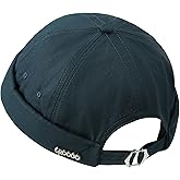 Croogo Quick Dry Brimless Hat Lightweight Daily Beanie Mesh Beanie Docker Cap Sailor Rolled Cuff Harbour Hat Casual Skullcap