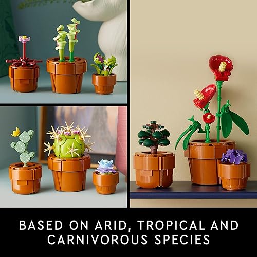 LEGO Botanicals Tiny Plants Artificial, Fake Indoor Plant