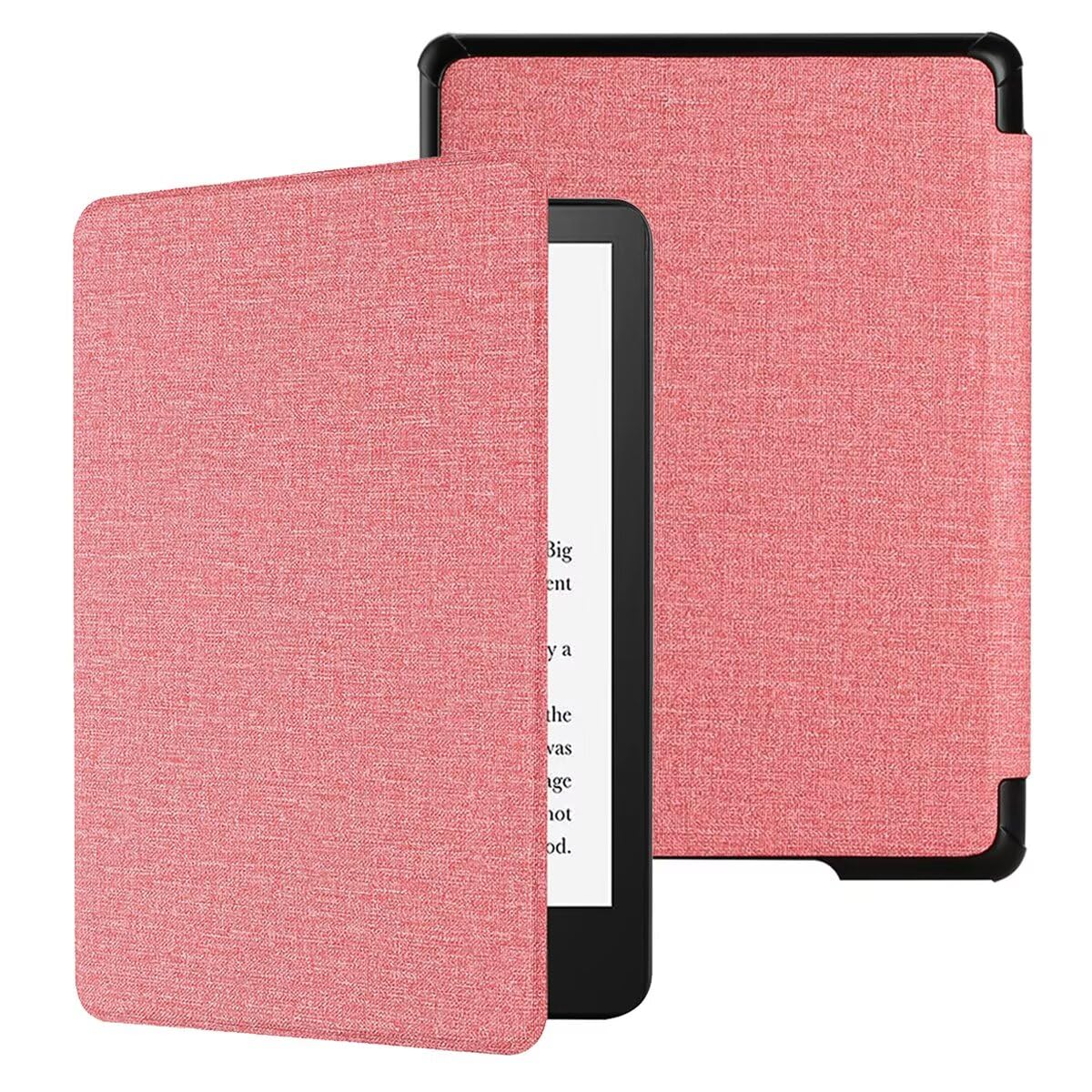CIAOYE Case Compatible With 6.8" Kindle Paperwhite (11th Generation-2021) & Signature Edition, Light Shell Cover With Smart Auto Wake/Sleep, Pink