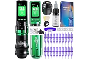 Mast Tattoo Gun Pen Machine, Fold Pro Cordless Year of Snake Edition Tattoo Machine Gift, Power Motor by Mcore-C3, 3000mAh Ba