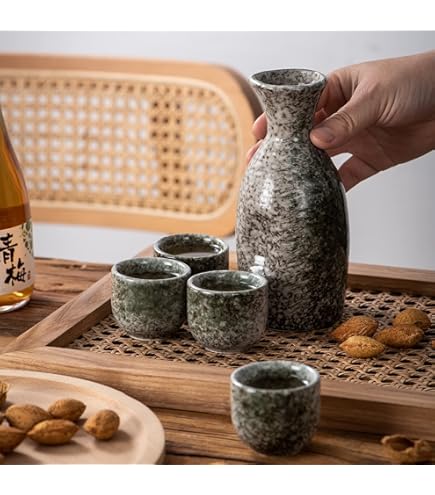 Amazon.com | Urban Tokyo Japanese Sake 5 Piece Set Include 1 Sake