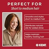KENT PF06 Smoothing Hairbrush Narrow Bristle Nylon Beechwood Handle Short view 3