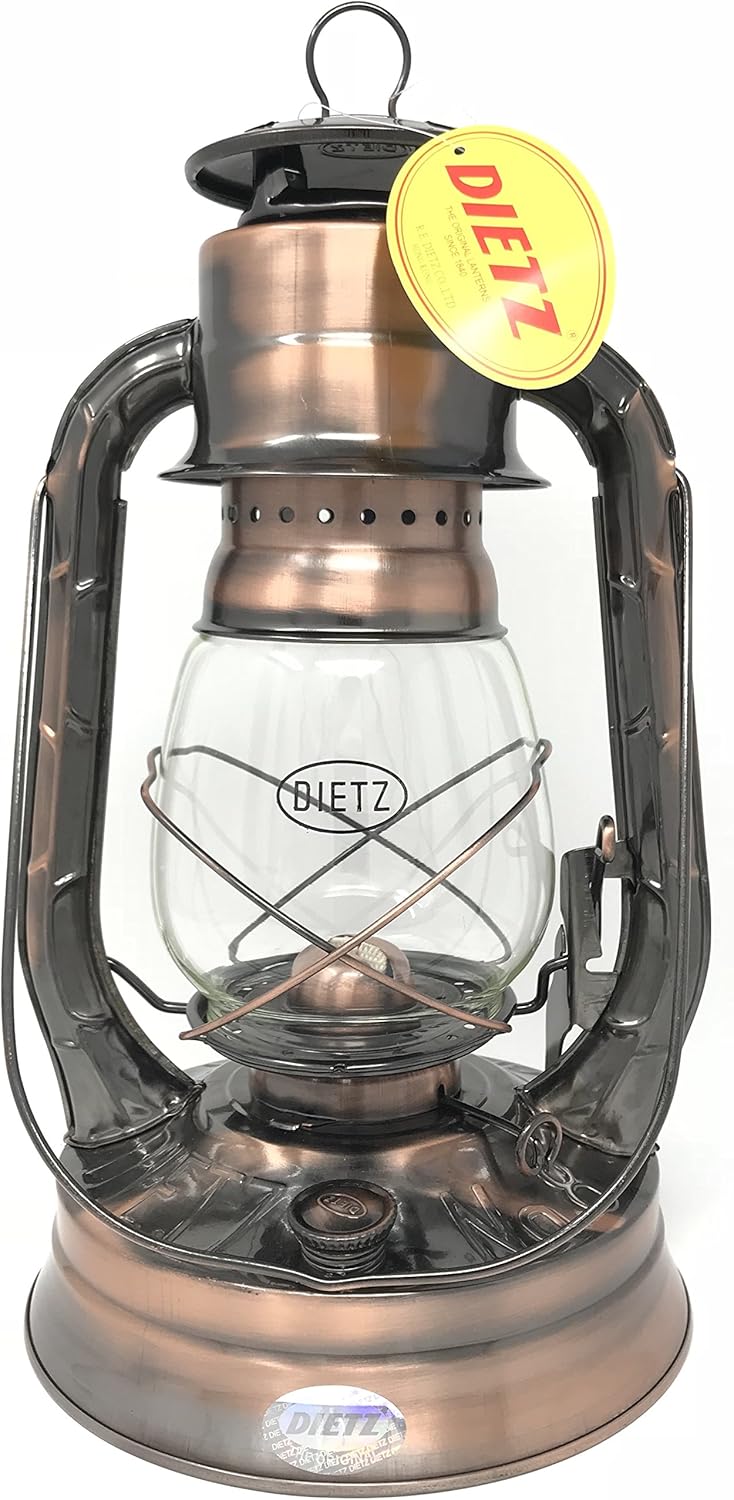 Oil Lamps & Accessories - Dietz #8 Bronze Air Pilot Oil Burning Lantern
