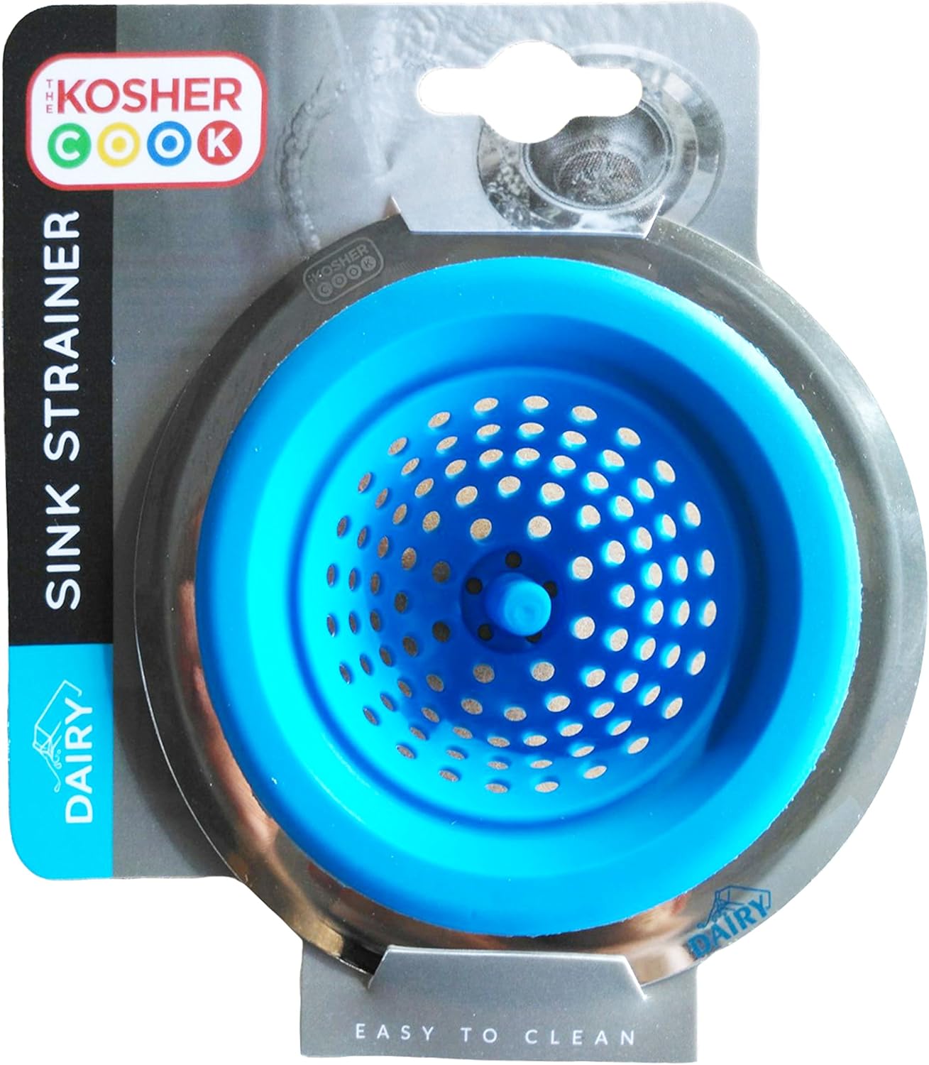 Dairy Blue Kitchen Sink Strainer Durable Silicone Large