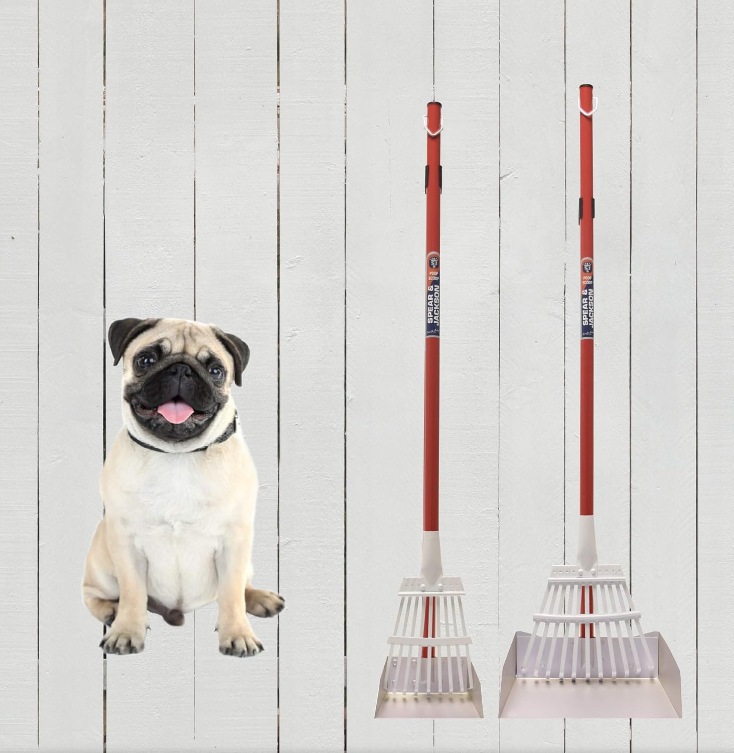 Spear & Jackson 4864PS Large Poop Scoop, Red - Image 3