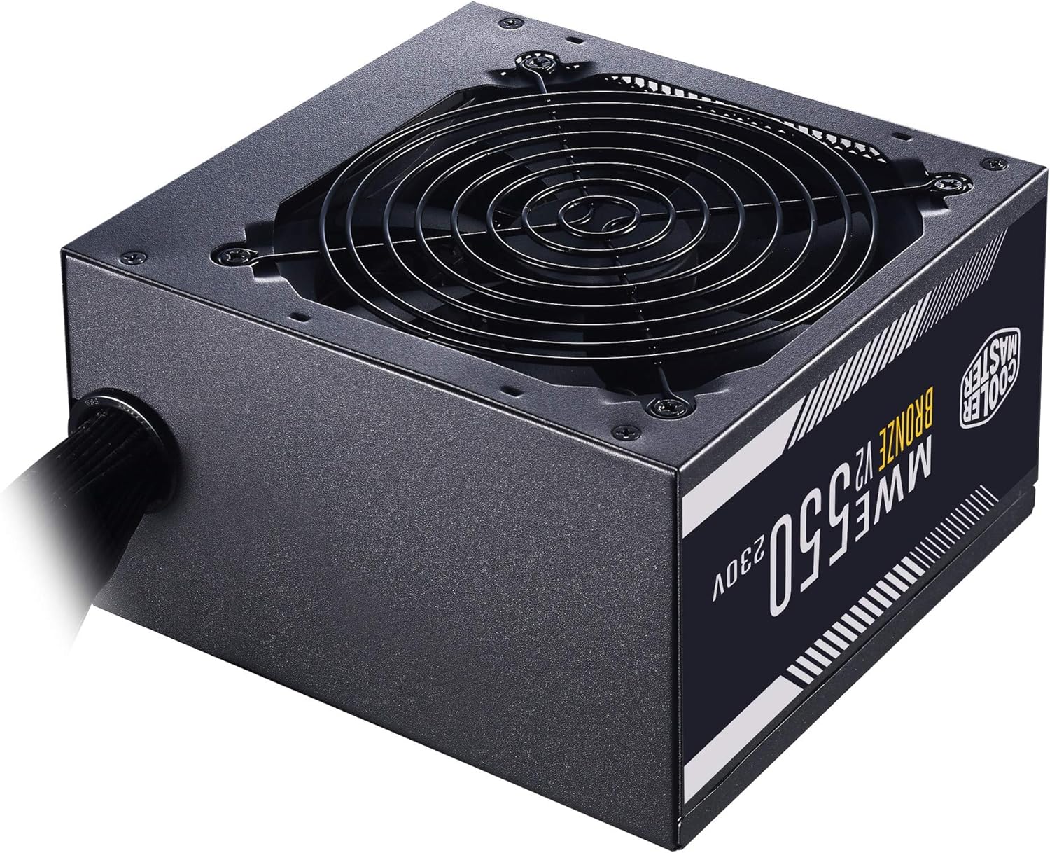 Cooler Master MWE 550 Bronze 230V V2, UK Power Supply Unit, 80 PLUS Bronze, Temperature-Responsive HDB Fan