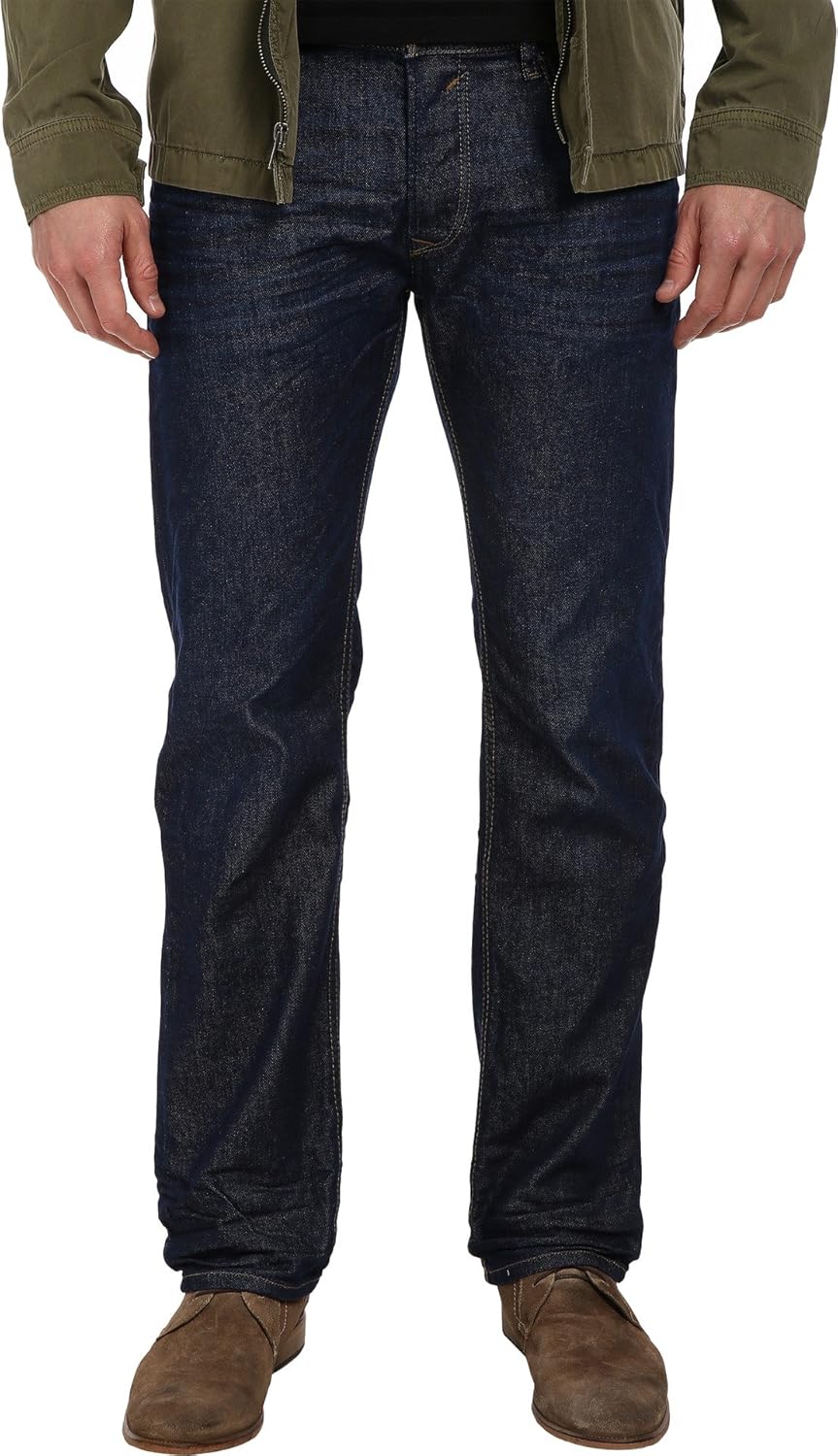 Diesel Men's Waykee Regular Straight-Leg Jean 0837N, Denim, 28x32 at Amazon Menâs Clothing store