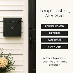 NACH Mailboxes for Outside Wall Mount, 10 x 10 x 4