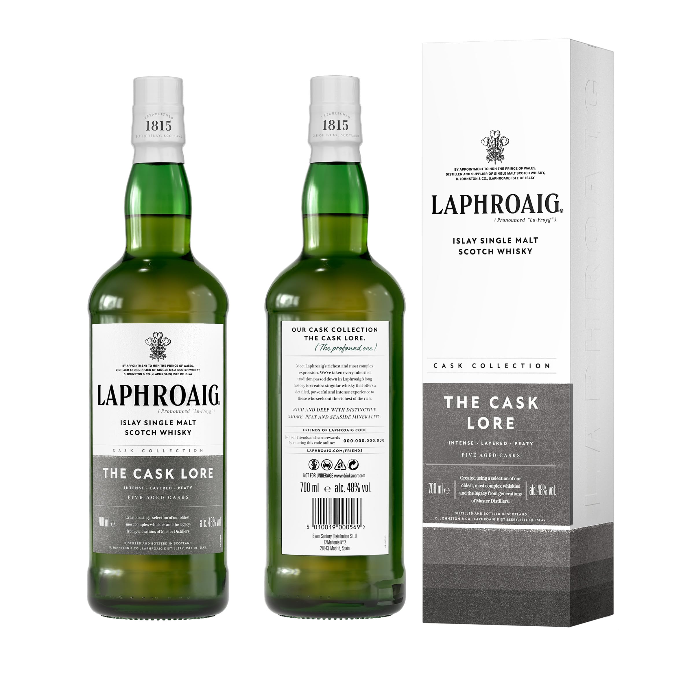 Laphroaig Lore | Islay Single Malt Scotch Whisky | mit Geschenkverpackung | reich und tiefgründig | mit einzigartigem Torfrauch | 48% Vol | 700ml Einzelflasche 2