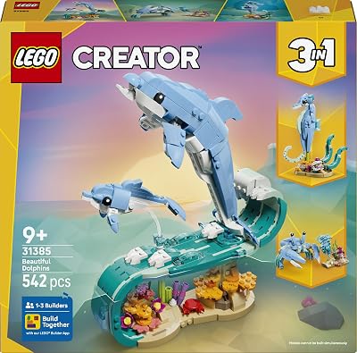 Creator 3in1 Meerestiere: Wunderschöne Delfine 31385