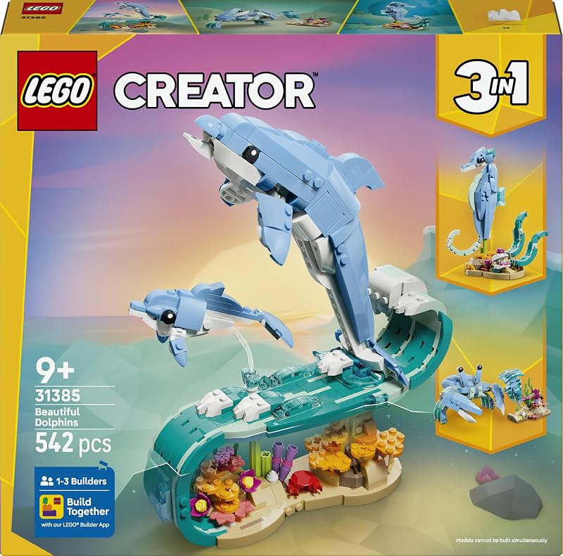 Creator 3in1 Meerestiere: Wunderschöne Delfine 31385