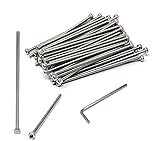 iexcell 50 Pcs M3 x 80mm Thread Pitch 0.5 mm