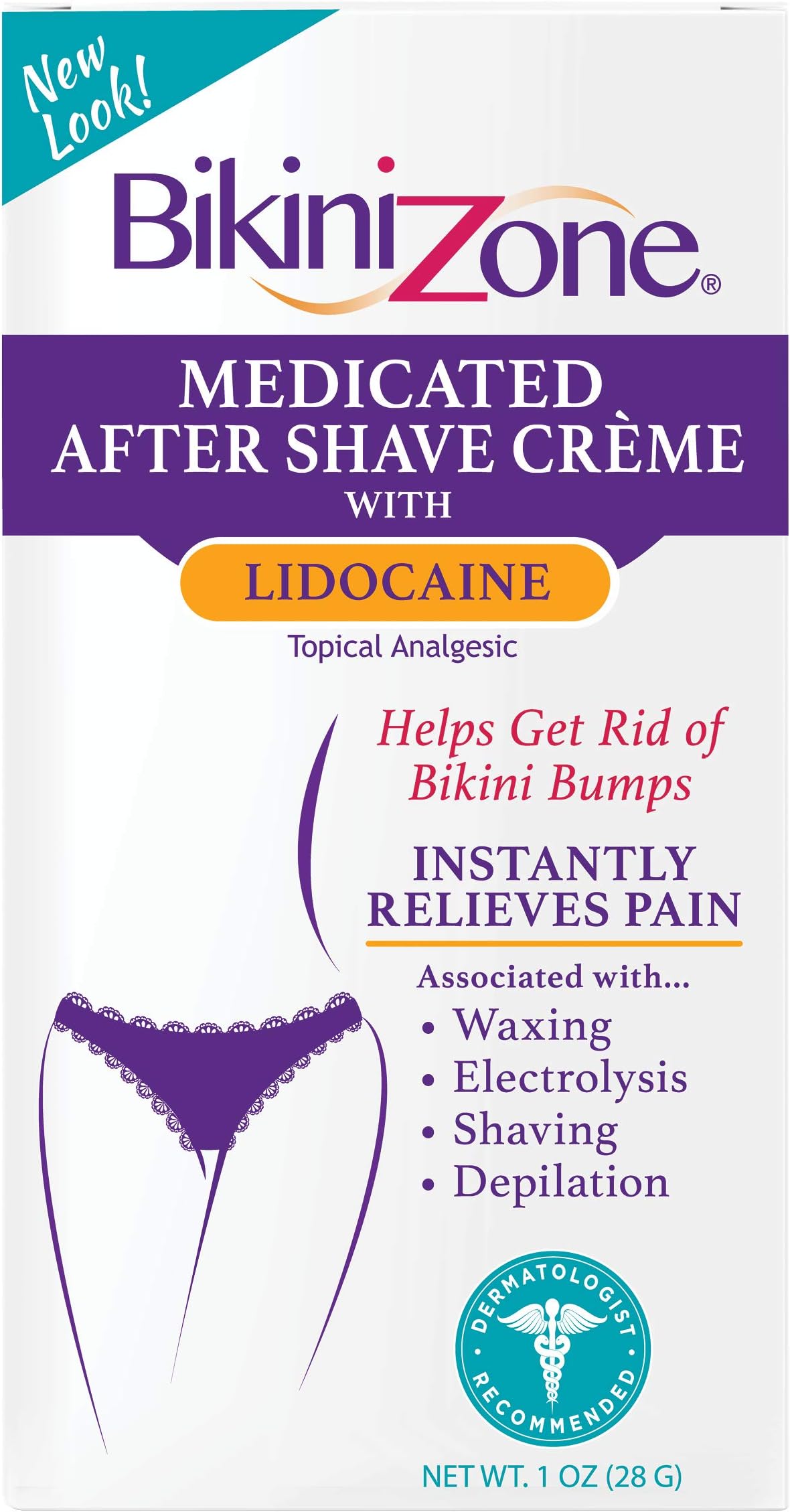 Bikini Zone Bikini 60VCA Zone Medicated Creme for Bikini Area,1 Ounce