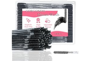 Corconess 100Pcs Mini Spoolies For Eyelash Extensions,Disposable Lash Spoolies Micro Eyebrow Brush Eyelash Spoolies Mascara Wands Lash Tech Supplies