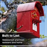 Wrenbury Postbox Bird House for Small Birds Hanging Resin UK Brand view 5