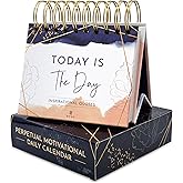 Motivational Daily Flip Calendar with 366 Inspirational Quotes – Inspirational Gifts for Women, Perpetual Desk Calendar, Office Decor for Women, Daily Affirmations, Motivational Desk Decor