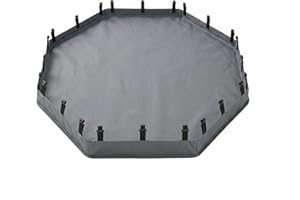 PJYuCien Dog Puppy Playpen Bottom Pad for 24 Inch 8-Panel Octagons Metal Pet Pen – Waterproof Bottom for Indoor Outdoor, Grey