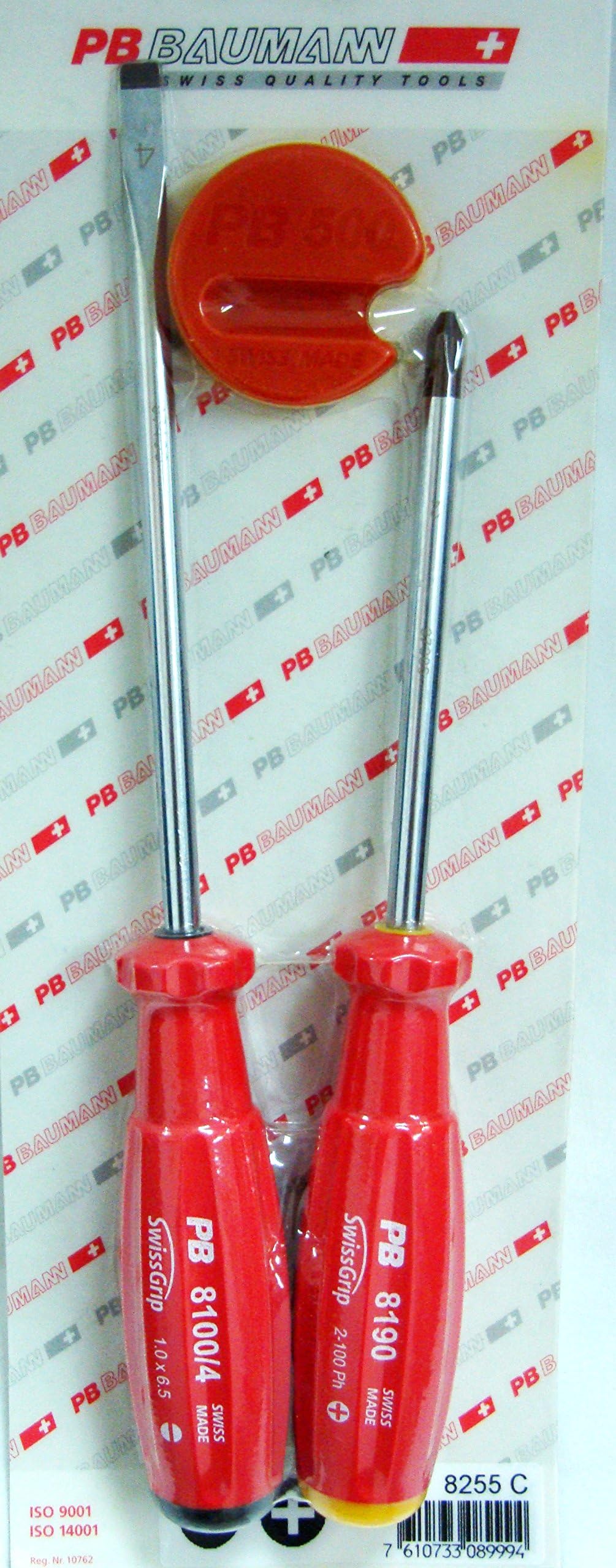 PB Swiss PB-8255C Pro 3 Pcs Screwdriver Set Slotted, Pozidriv, Magnetizer