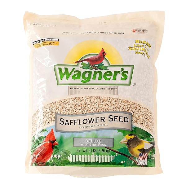 WAGNER’S 57075 SAFFLOWER SEED WILD BIRD FOOD, 5...