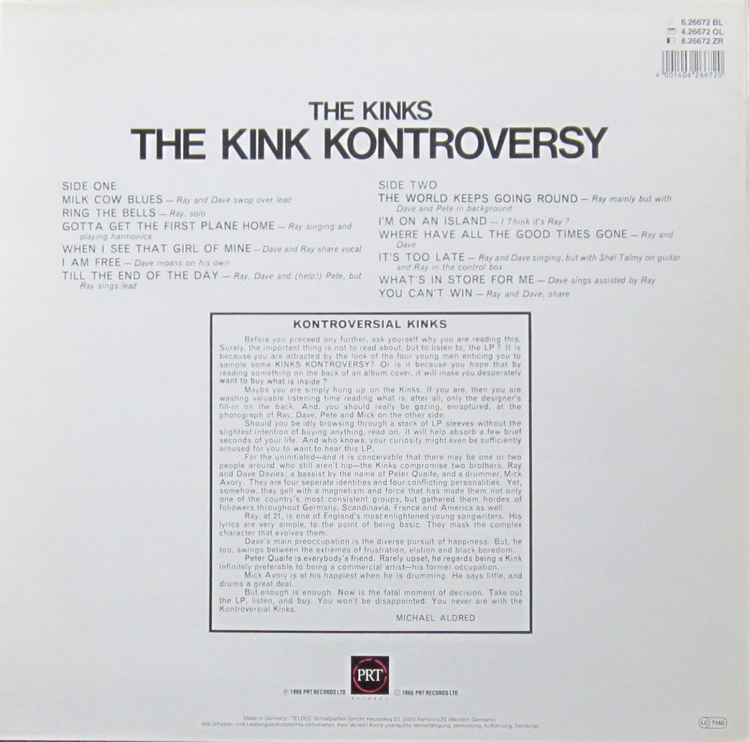 The Kink Kontroversy Lp