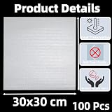 Olicky 100 Pcs Foam Packing Bags 30x30cm Wrap Pouches Cushion Protect Fragile view 2