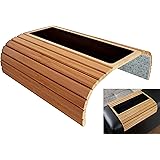 DE-COmmerce Germany Sofatablett aus massivem Bambus, Pure 20 x 40 cm