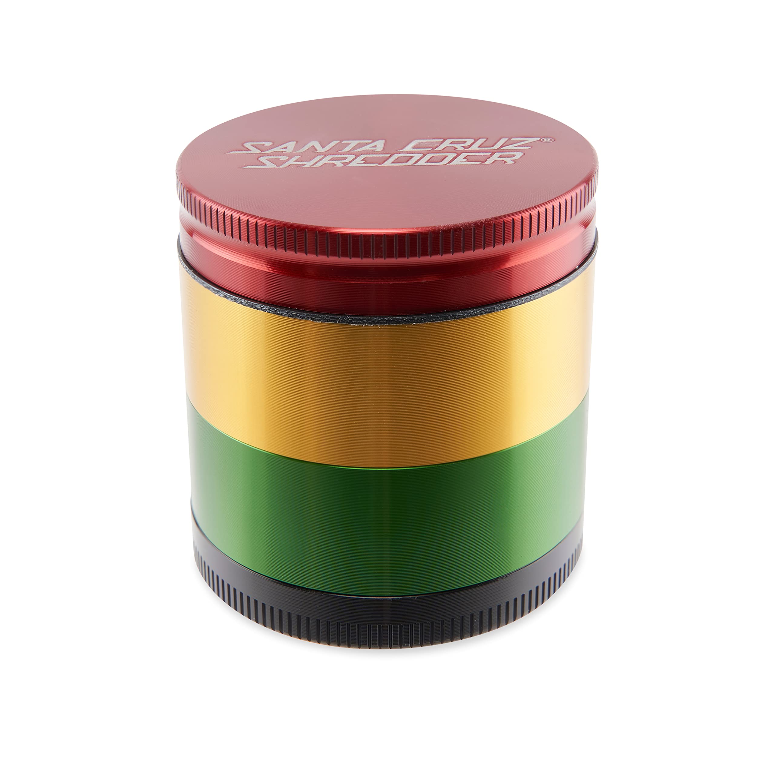 Santa Cruz Shredder Herb and Spice Grinder Made in USA (Medium (2.2 Inch), Rasta)