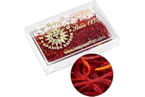 Sewanti Saffron Threads 1 Gram Package by Sun Brand - Grade A+, Spanish Origin, from HEA&Co, Multicolor