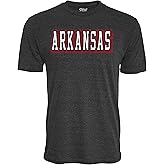 Blue 84 NCAA Unisex-Adult NCAA Officially Licensed Tri-Blend T-Shirt Vintage Prominent Black