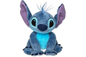 Disney Stitch Plush - 6 inch Mini Bean Bag, Lilo and Stitch, Cuddly Alien Soft Toy with Big Floppy Ears and Fuzzy Texture, Suitable for All Ages 0+ Toy Figure
