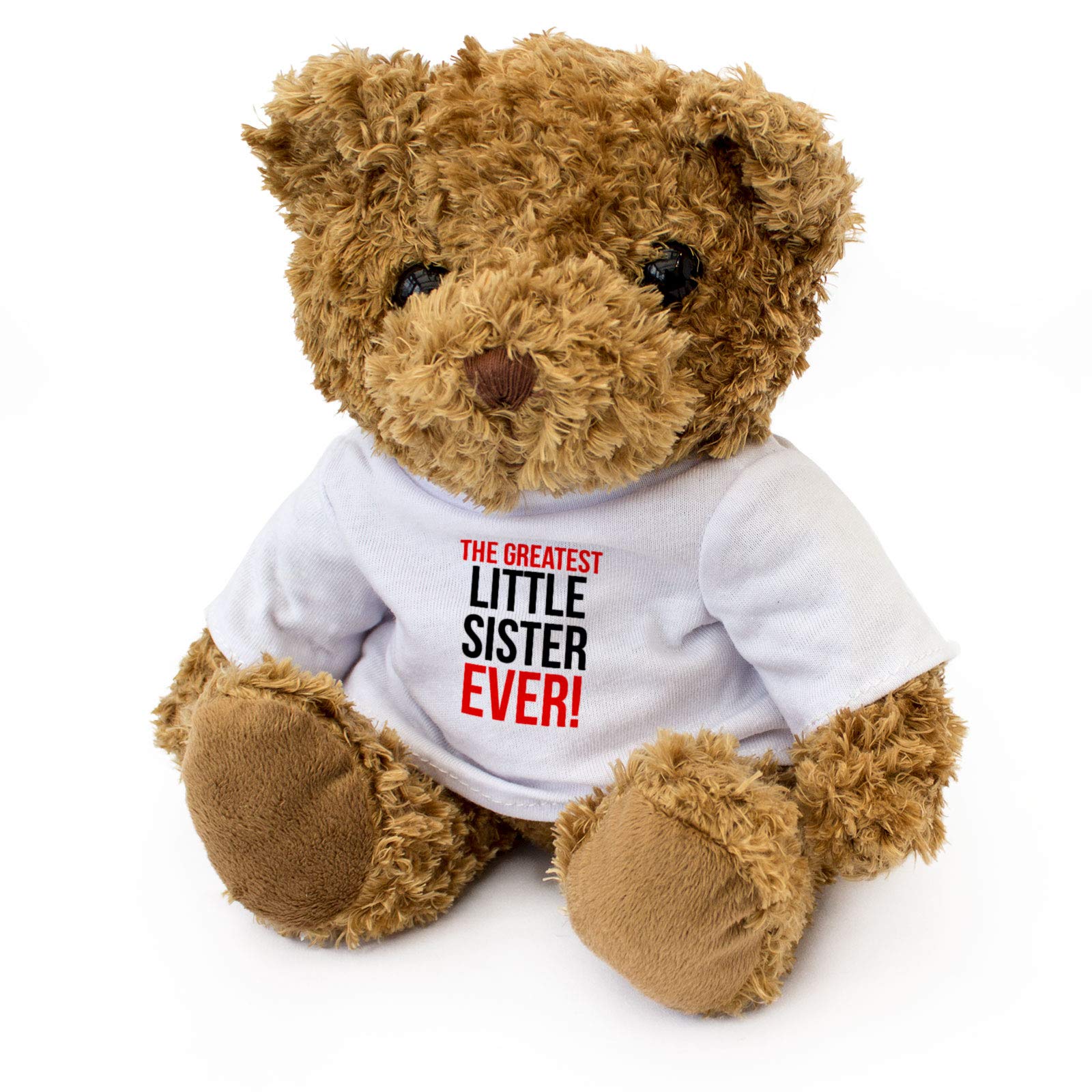 GREATEST LITTLE SISTER EVER - Teddy Bear - Cute Soft Cuddly - Award Gift Present Birthday Xmas