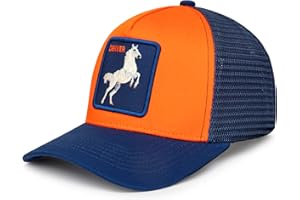 City-Flex Football Fan Patch Trucker Hat - Netted Snapback Baseball Cap with Team Design for Men & Women