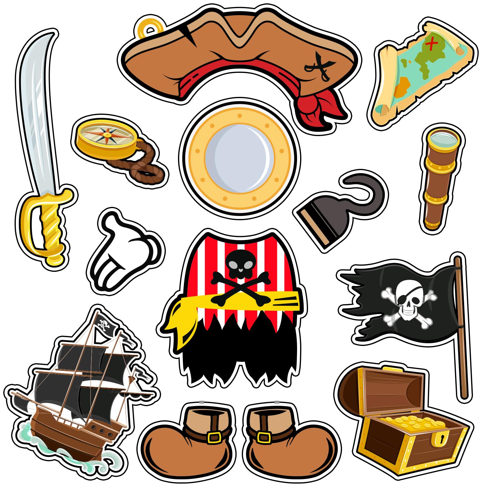 Photo 1 of 14Pcs Cruise Door Decorations Magnetic Cute Large Nautical Cruise Door Magnets Decorations Reusable Refrigerator Magnets for Cruise Ship Door Decorations (Brown)