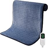 Extra Large Heating Pad for Back Pain Relief, 32"x24" King Size Electric Heating Pad for Period Cramps & Body Shoulder Legs Knee Feet, 6 Heat Settings, Auto-Off, Machine Washable, Gifts for Women Men
