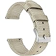 BARTON WATCH BANDS - Ballistic Nylon Two-piece NATO® Style Straps - Choice of Color & Width (18mm, 20mm, 22mm)