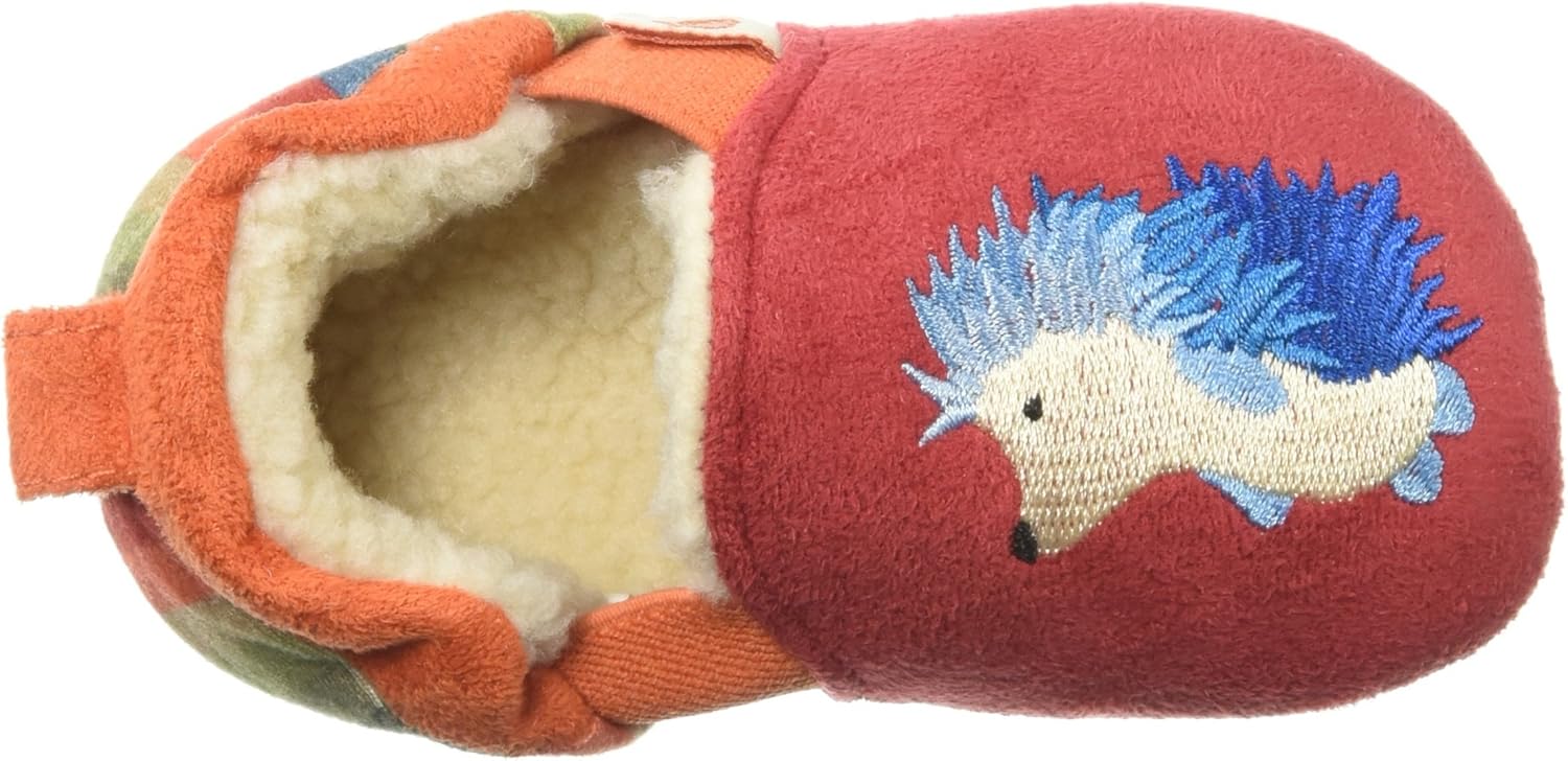  | Acorn Baby Easy-On Toddler Moc Slipper, Red Hedgehog, X-Large | Slippers