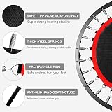 FK Sports 40" Foldable Mini Trampoline Rebounder Adults Indoor Exercise Handle view 6