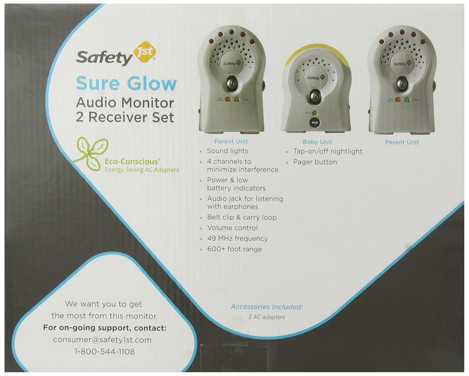 safety 1st sure glow audio monitor