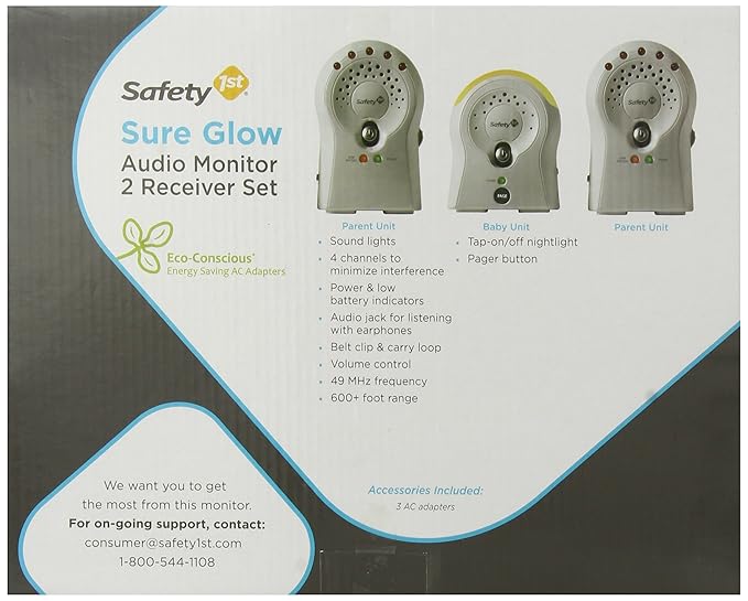 safety 1st sure glow audio monitor