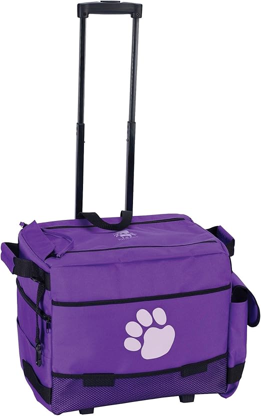 Top Performance Nylon Groomer's Rolling Tote, Purple Top Performance