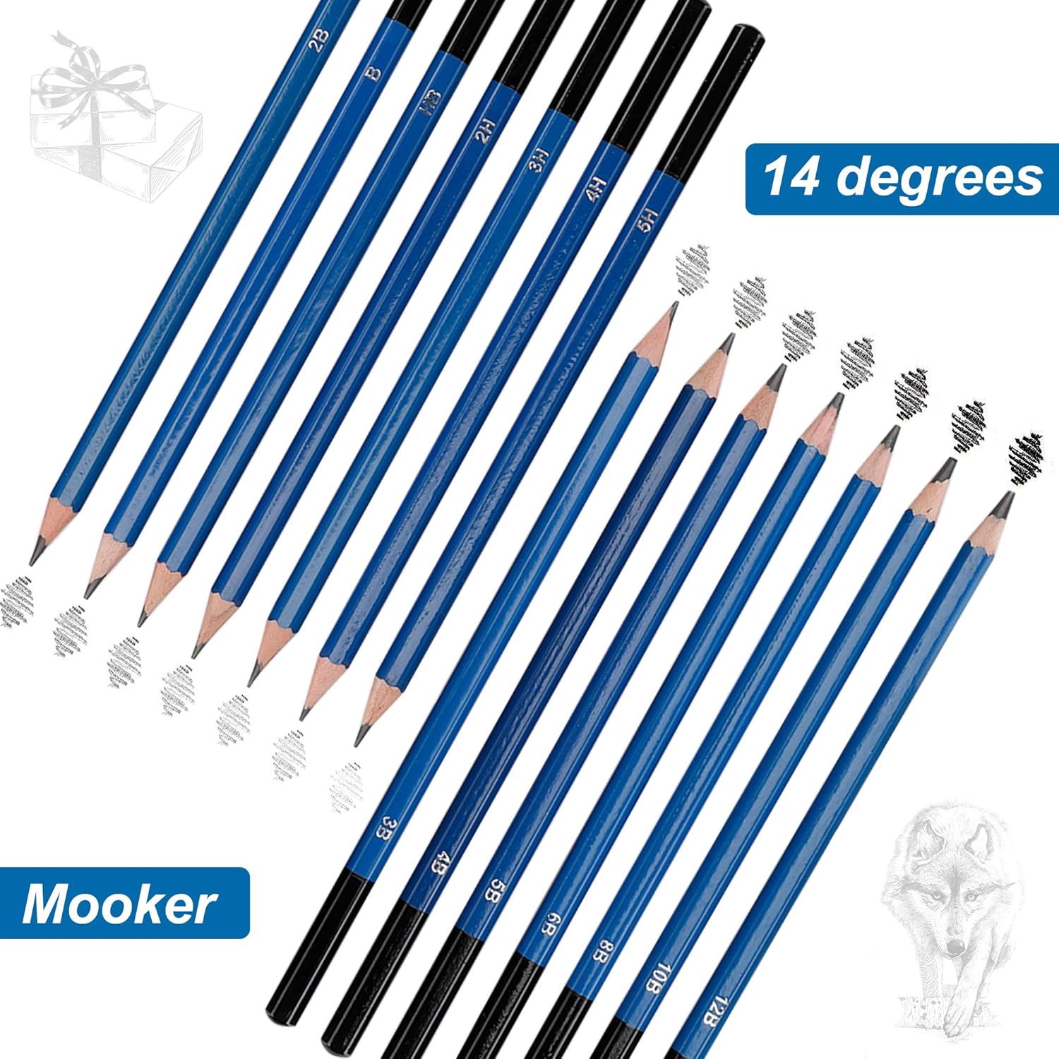 Drawing Pencils Sketch Art Set-40PCS Drawing and Sketch Set Includes 18 Sketching Graphite Pencils, Graphite and Charcoal Pencils, 100Pages Sketch Pad and Accessories : Office Products