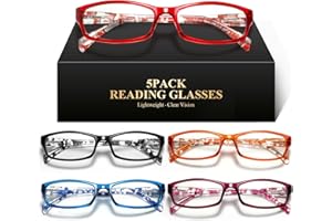 kunchu Reading Glasses for Women Men- Blue Light Blocking Spring Hinge Computer Readers Anti Glare UV Eyeglasses