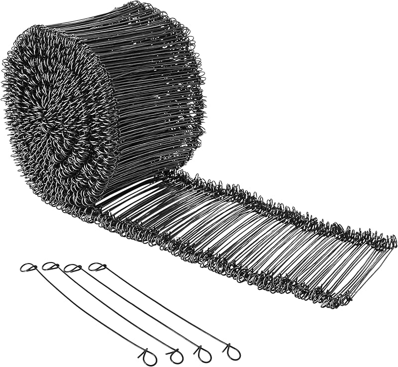 Build with Colour 8in Rebar Reinforcing Mesh Ties 1,000 Heavy-Duty Double Loop